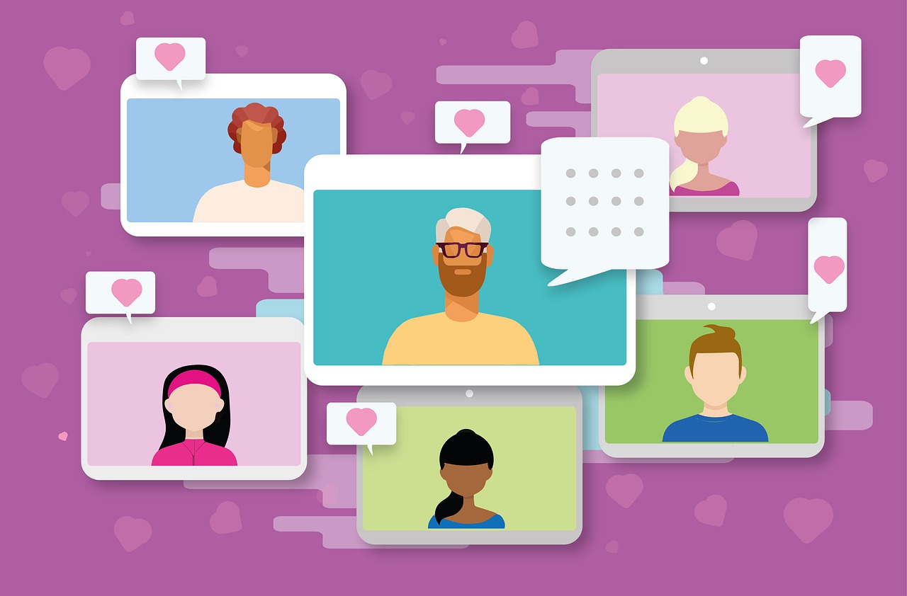 llustración de influencers