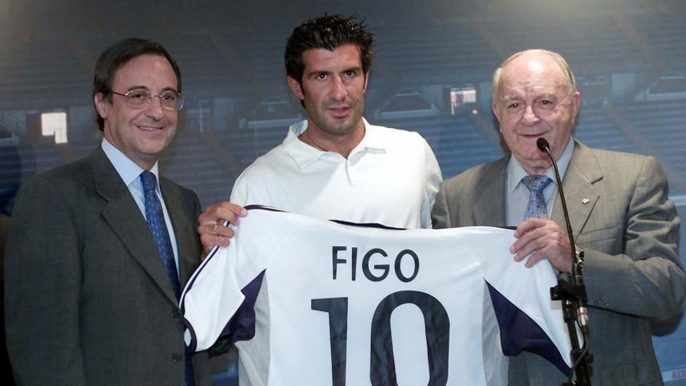 Florentino Pérez esta vez arremetió contra Luis Figo.