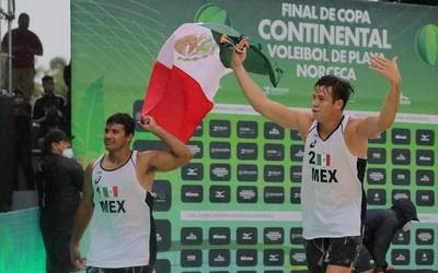 México avanza a octavos de final de voleibol de playa varonil. La pareja mexicana consiguió el pase después de vencer a Letonia.