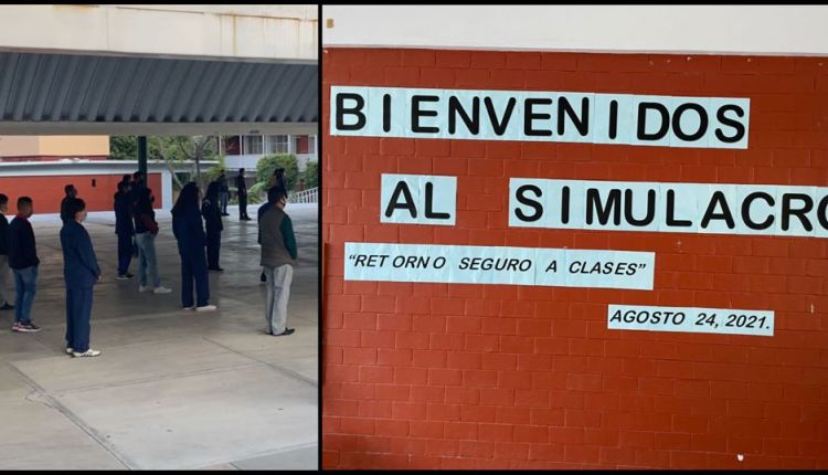 En Querétaro realizaron simulacro de regreso a clases