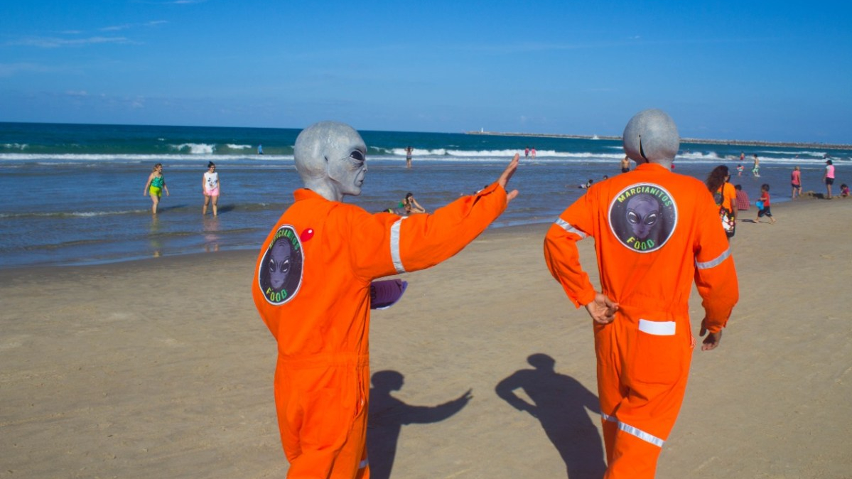 Marcianos en el centro de Tampico