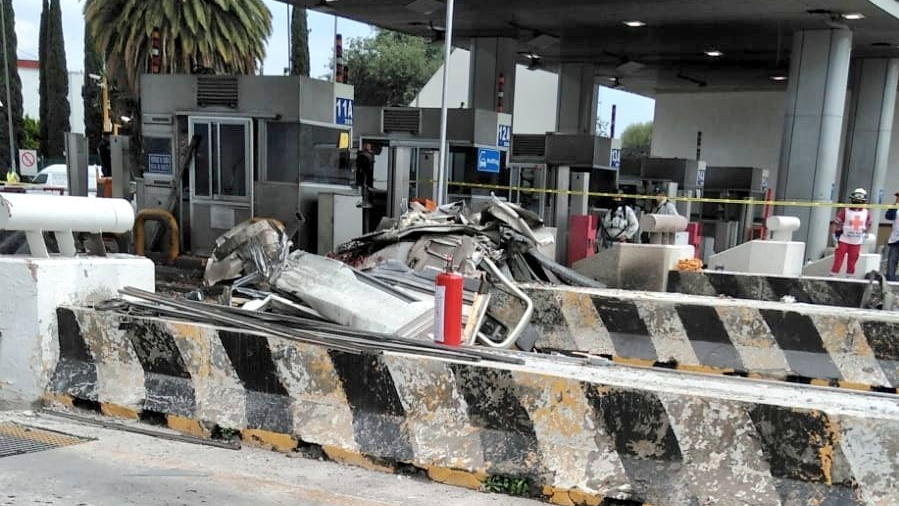 Accidente en la carretera México-Puebla