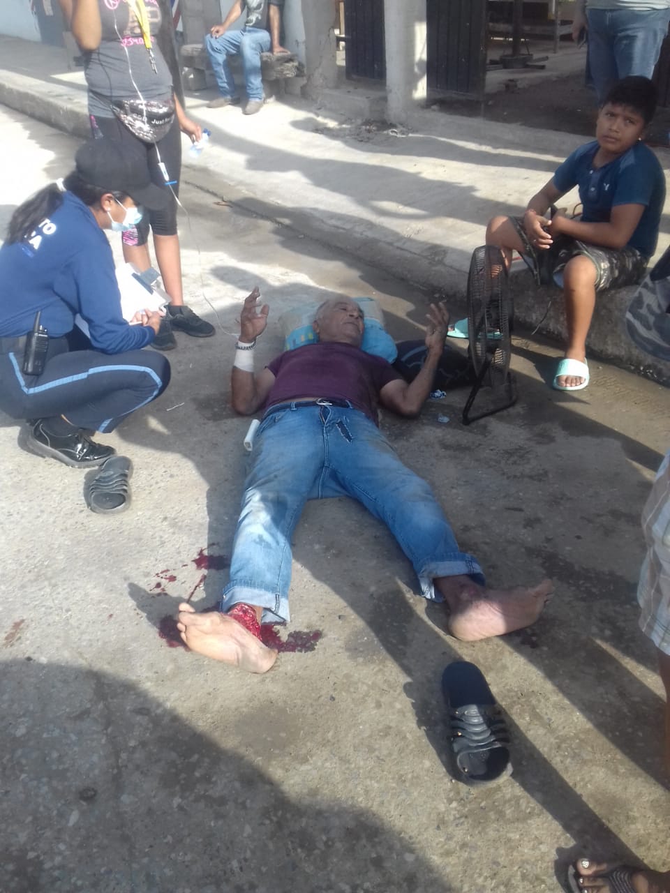 atropella a talachero un camión