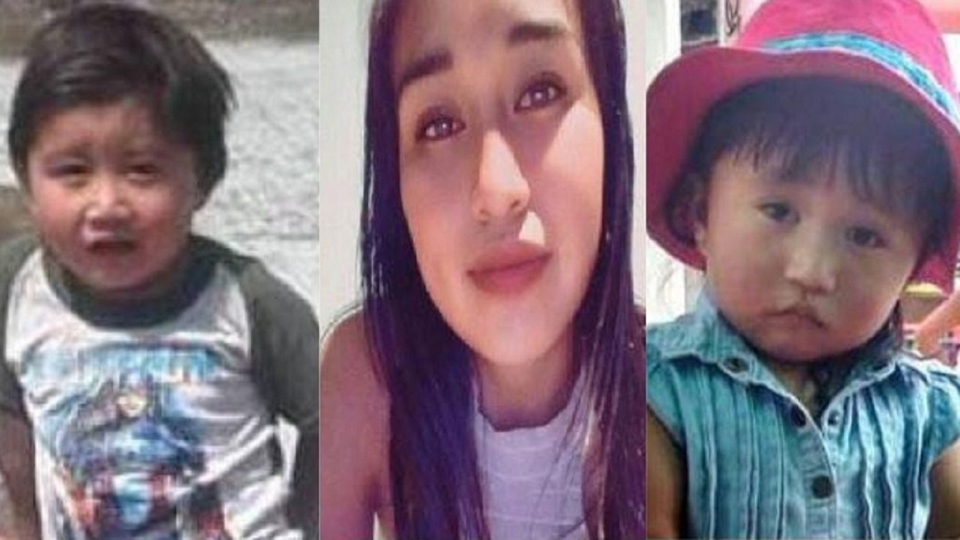 Padre busca a sus hijos bajo escombros