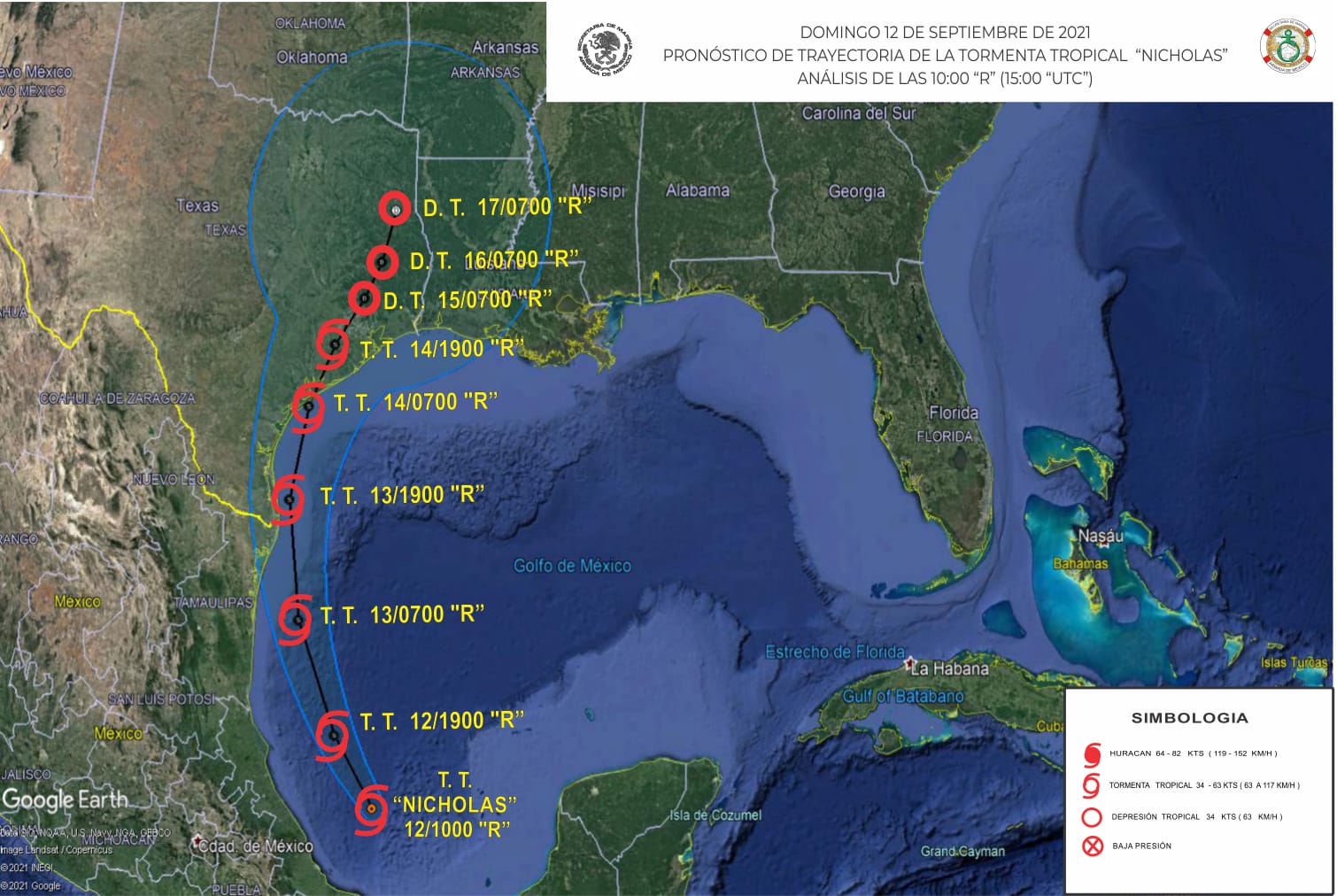 Se formó tormenta 'Nicholas'