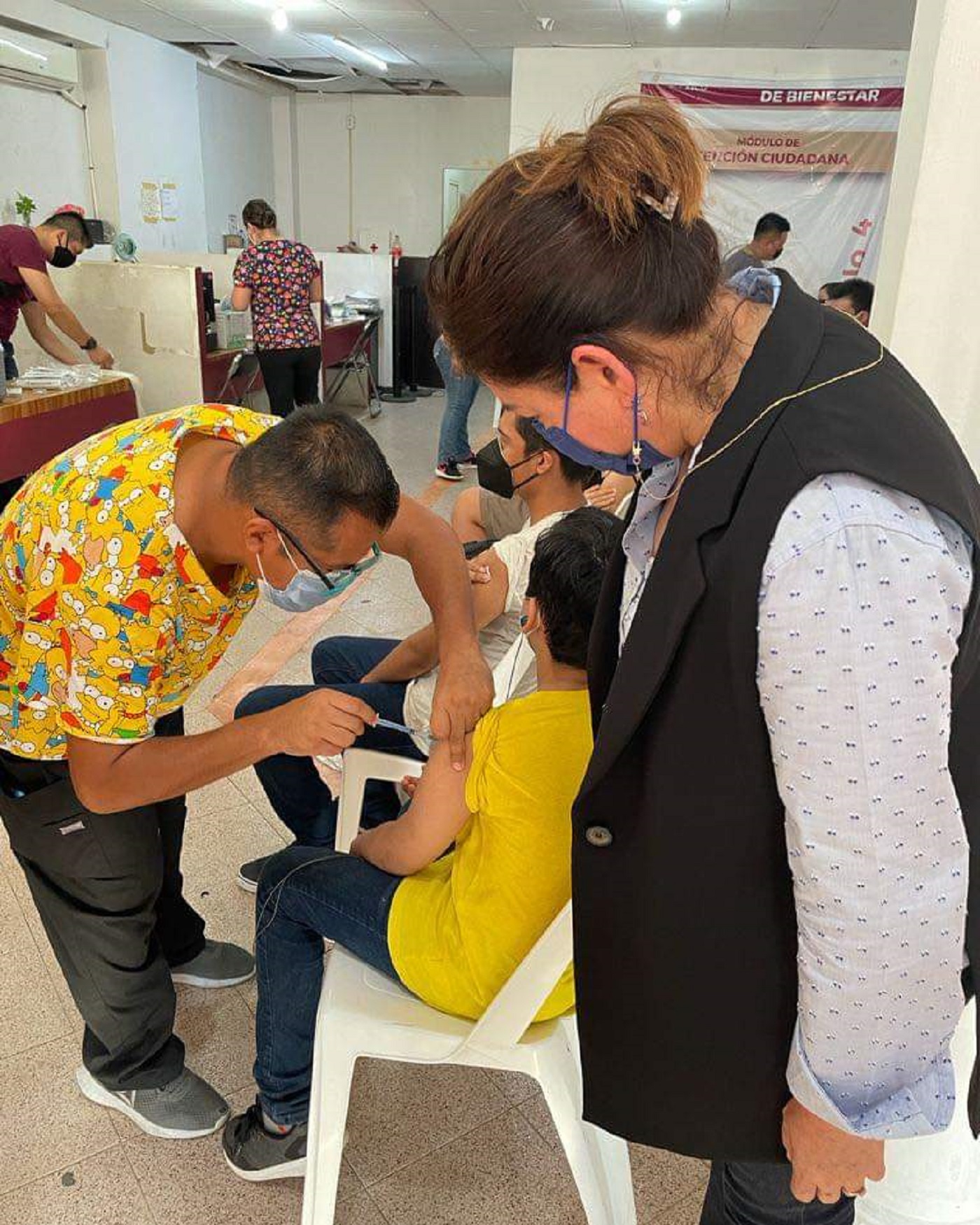 Vacunaron a los primeros niños