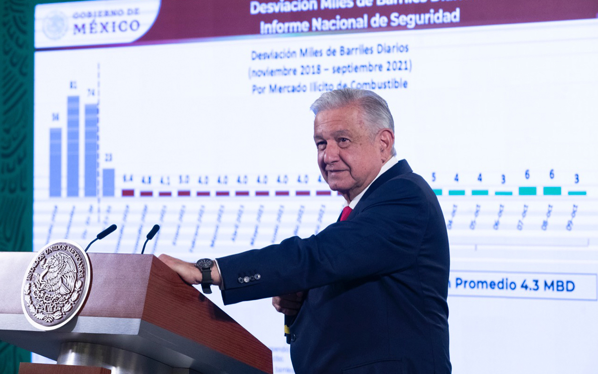 El presidente, Andres Manuel López Obrador (AMLO) señalo a 'famosas' empresas extranjeras como Trafigura por "huachicoleo".