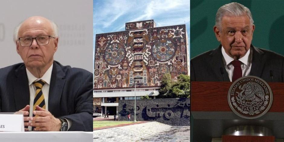 En otra muestra de apoyo ante las críticas de AMLO contra la UNAM, el ex-rector, José Narro, expresó que en esta universidad "cabemos todos".