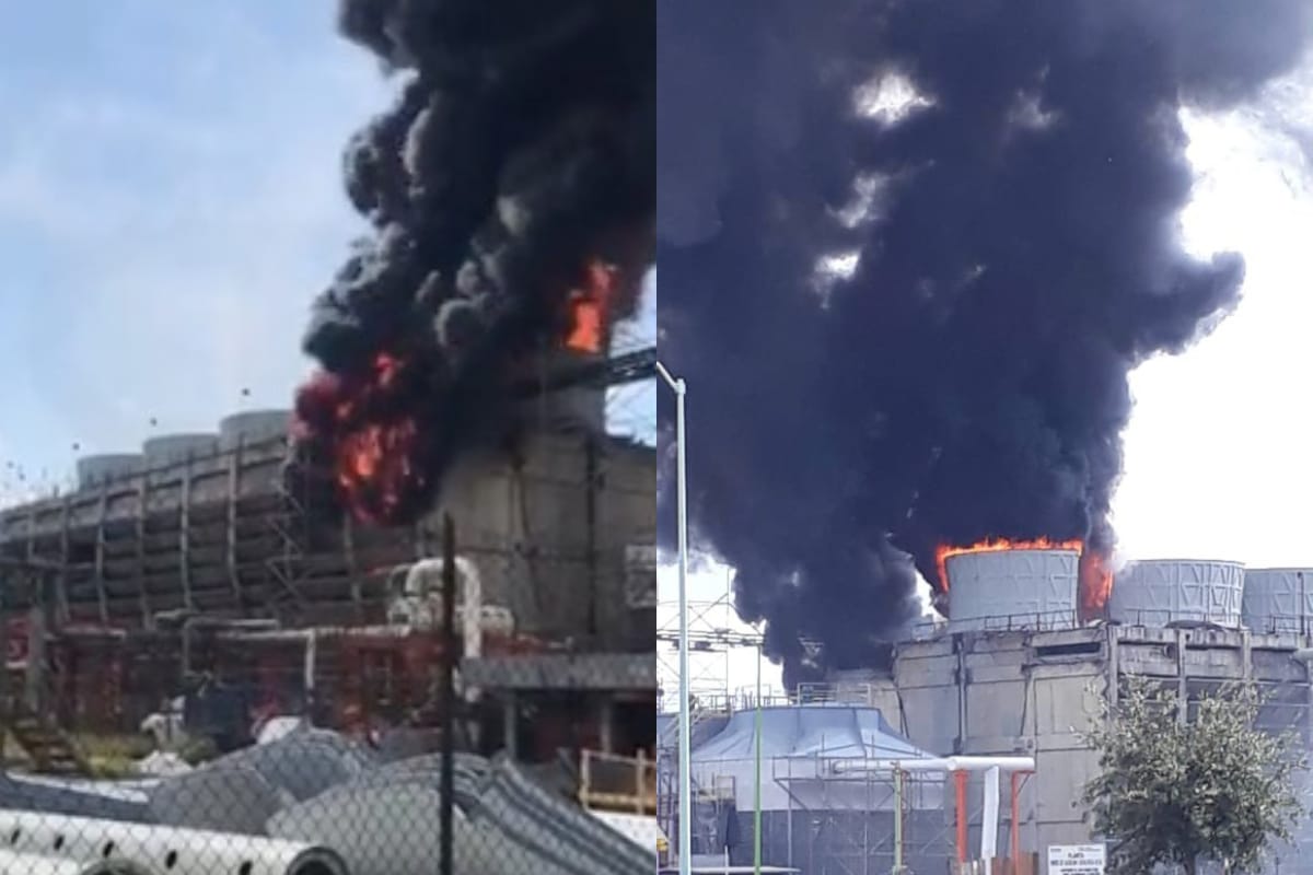 Se registra incendio en refinería de Cadereyta