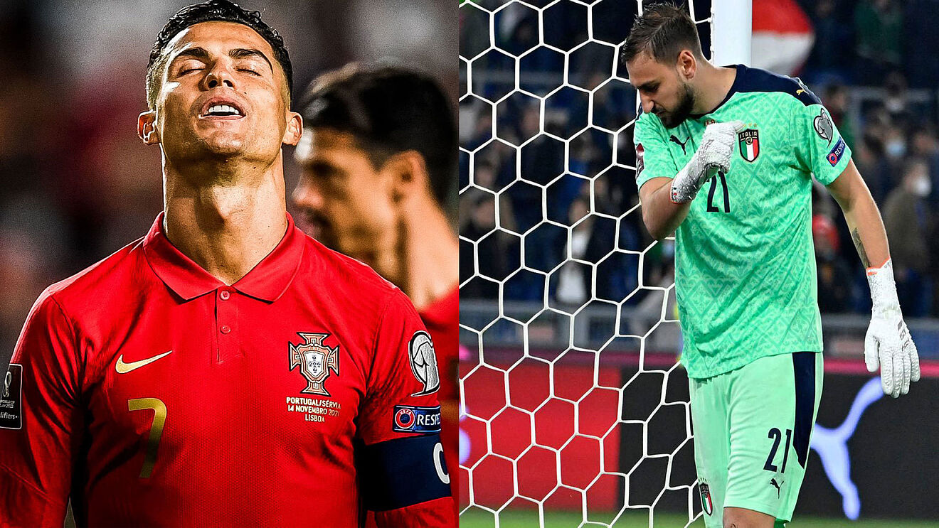 Italia o Portugal no irá al Mundial