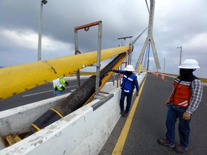 amortiguadores en el Puente Tampico