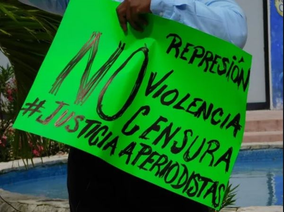 Periodistas de Playa del Carmen se manifestaron