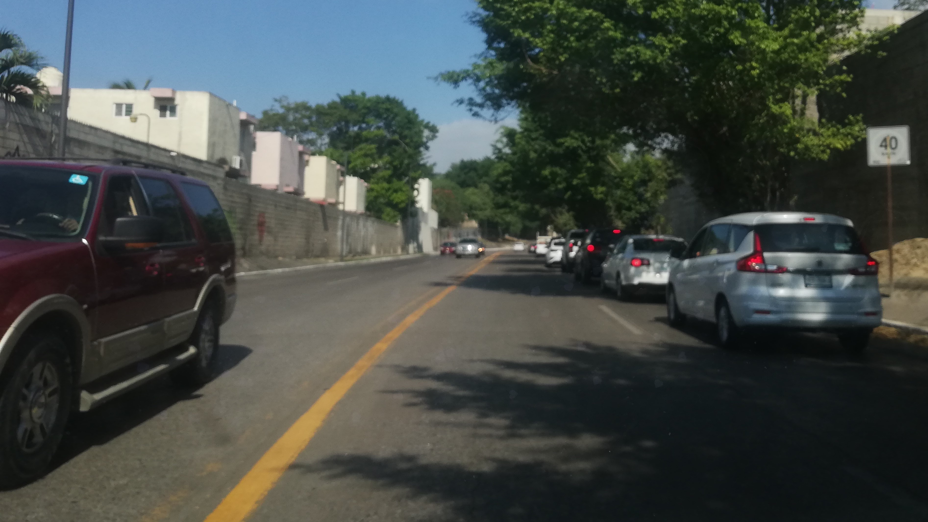 Filas para vacunación en Tampico