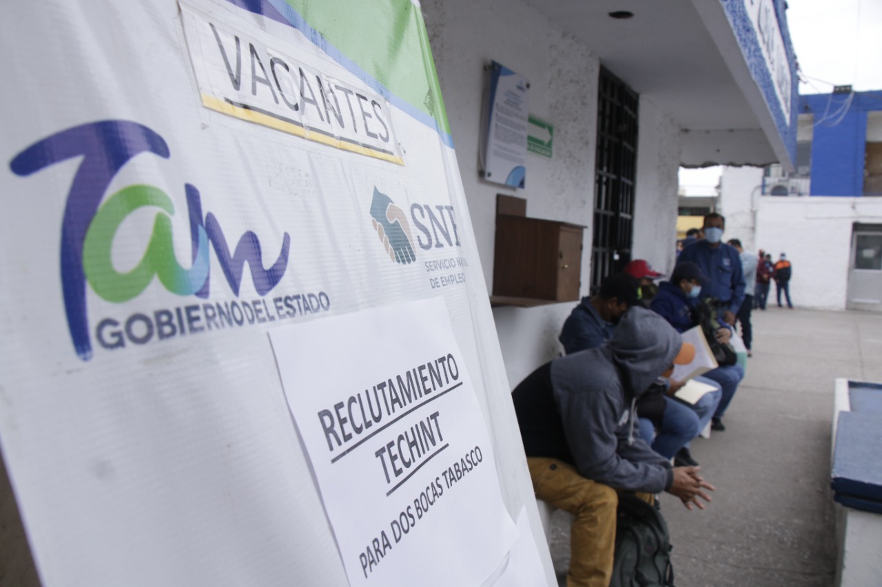 Oportunidad de trabajo en Dos Bocas