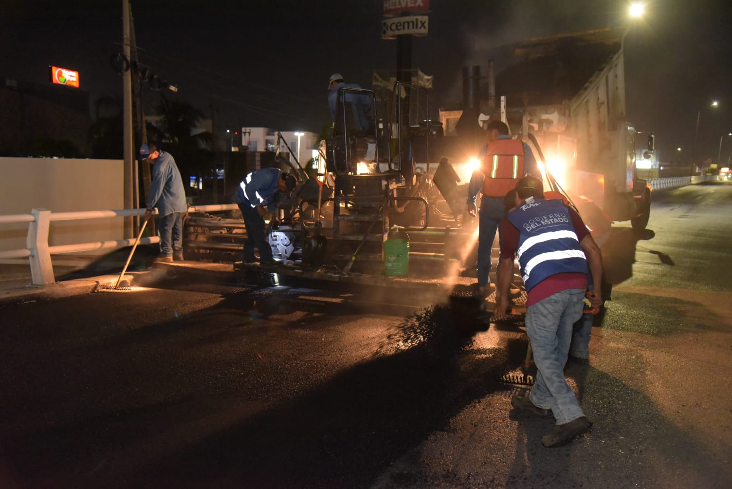 Tampico realizó mantenimiento en calles