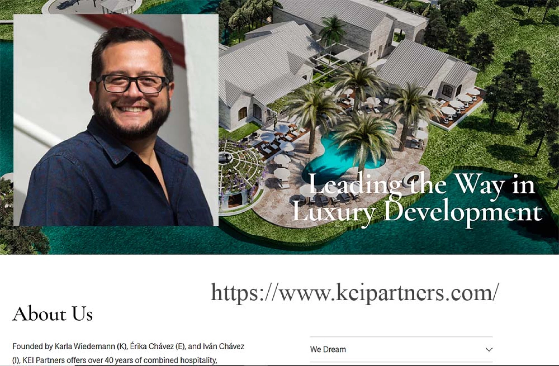 página web de KEI Partners