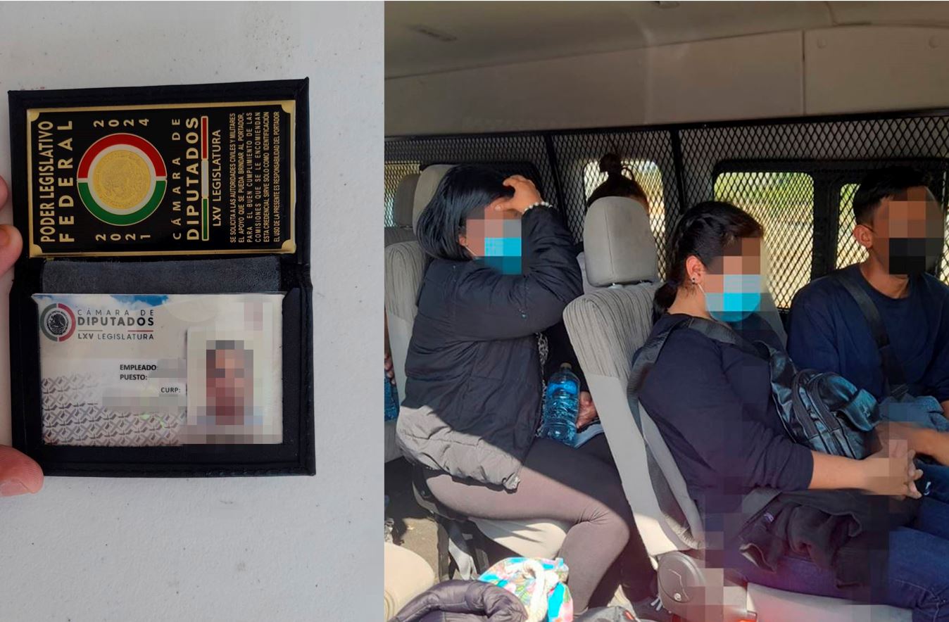 En un punto de revisión en Oaxaca, autoridades detienen a un funcionario de la Cámara de Diputados que traficaba a al menos cinco hondureños.