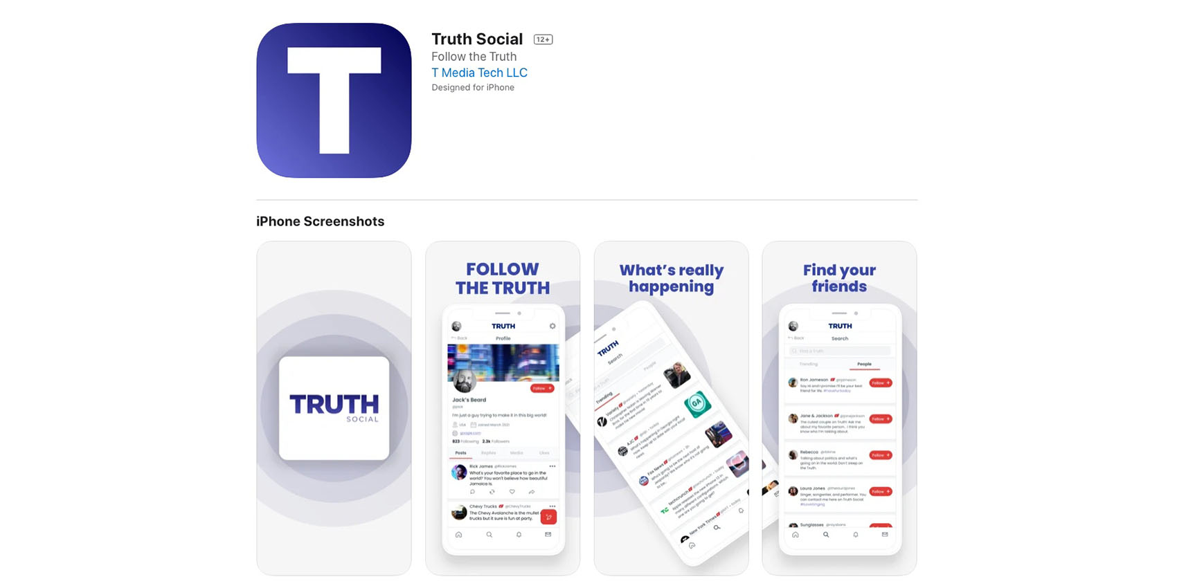 Tras lanzarse oficialmente en Estados Unidos, la nueva red social de Trump, Truth Social, logra más de 170 mil descargas en su primer día