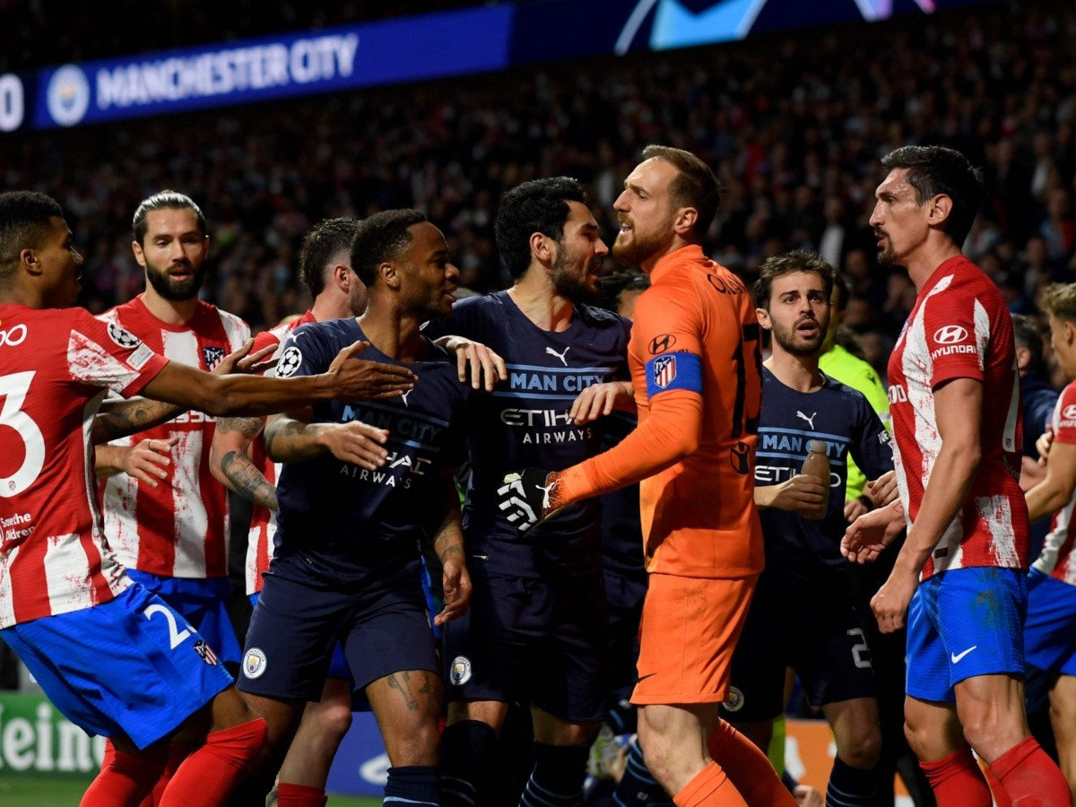 Policía tuvo que intervenir para separar al Atleti y al City