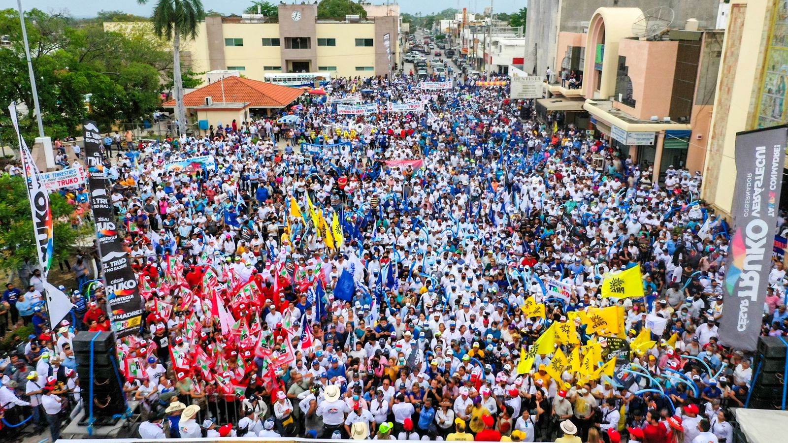 Según el sondeo de Voz Pública, el candidato de "Va por Tamaulipas", César Truko Verástegui va a la delantera por la gubernatura.