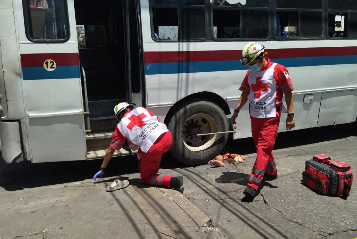 atropellado por camión de Tampico