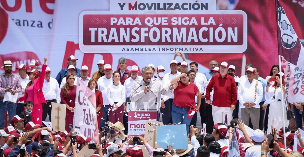 Ante lo que se le ha considerado como un acto anticipado de campaña en Toluca, Morena impide el debate en la comisión permanente del tema