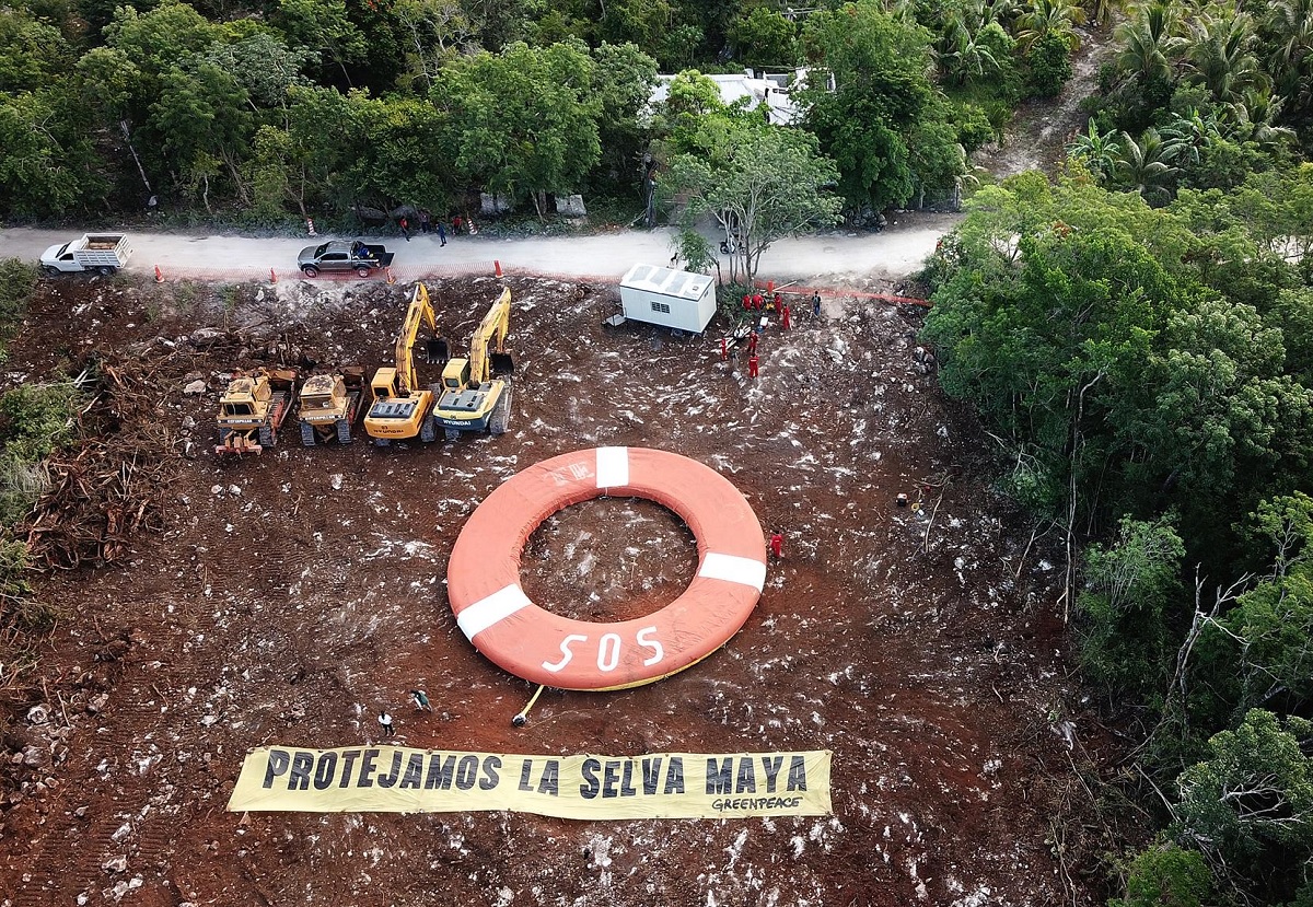 Protesta de Greenpeace contra Tramo 5