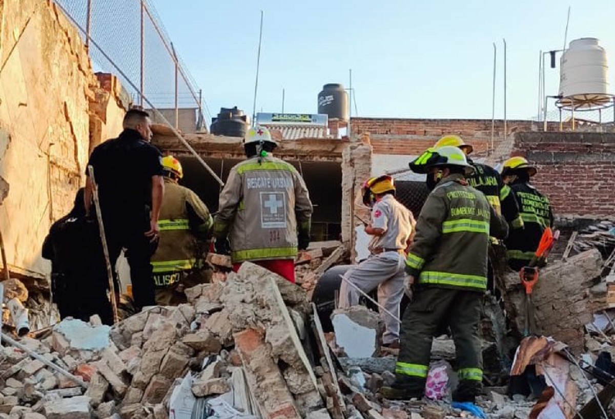 lesionados por explosión en Guadalajara