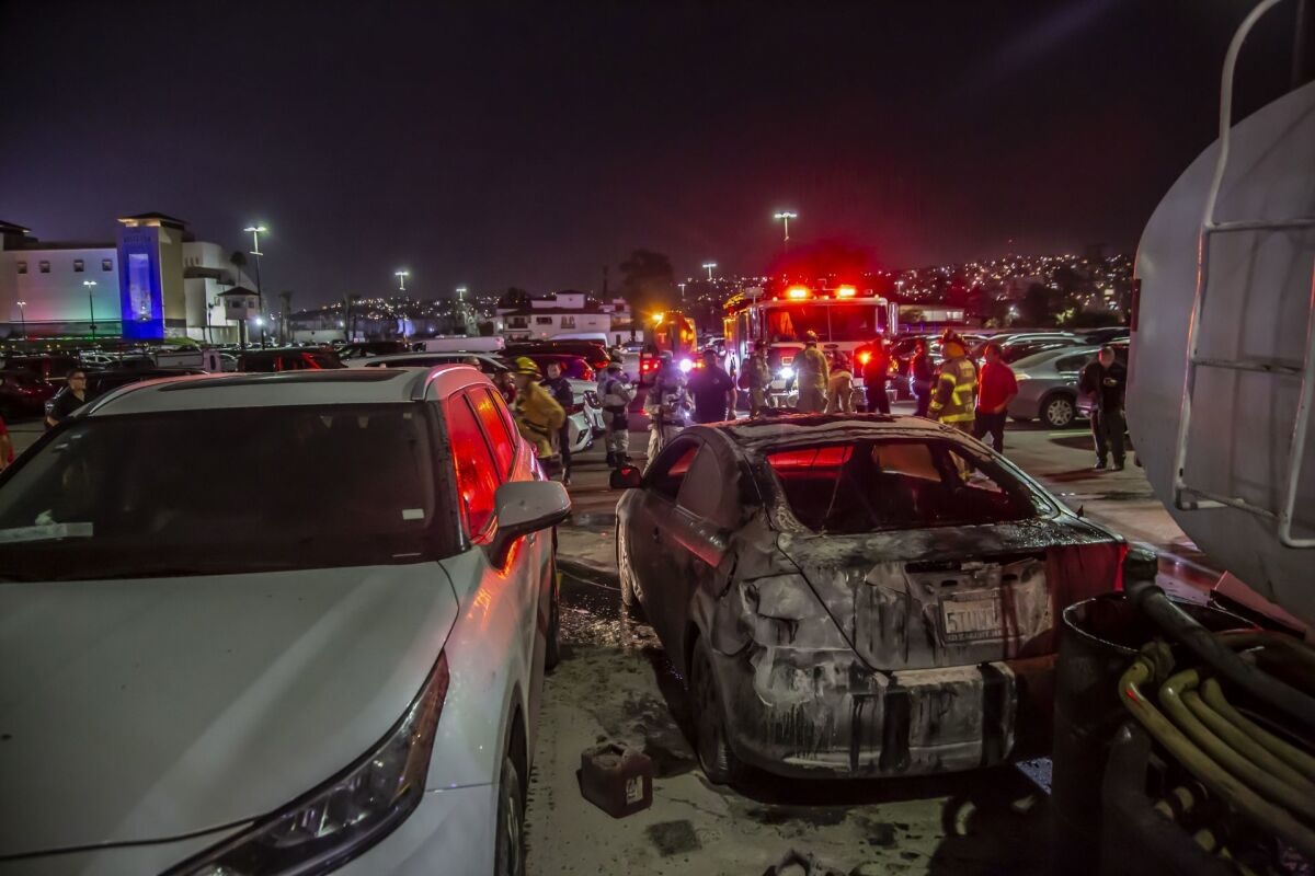 detenciones por quema de vehículos en Baja California