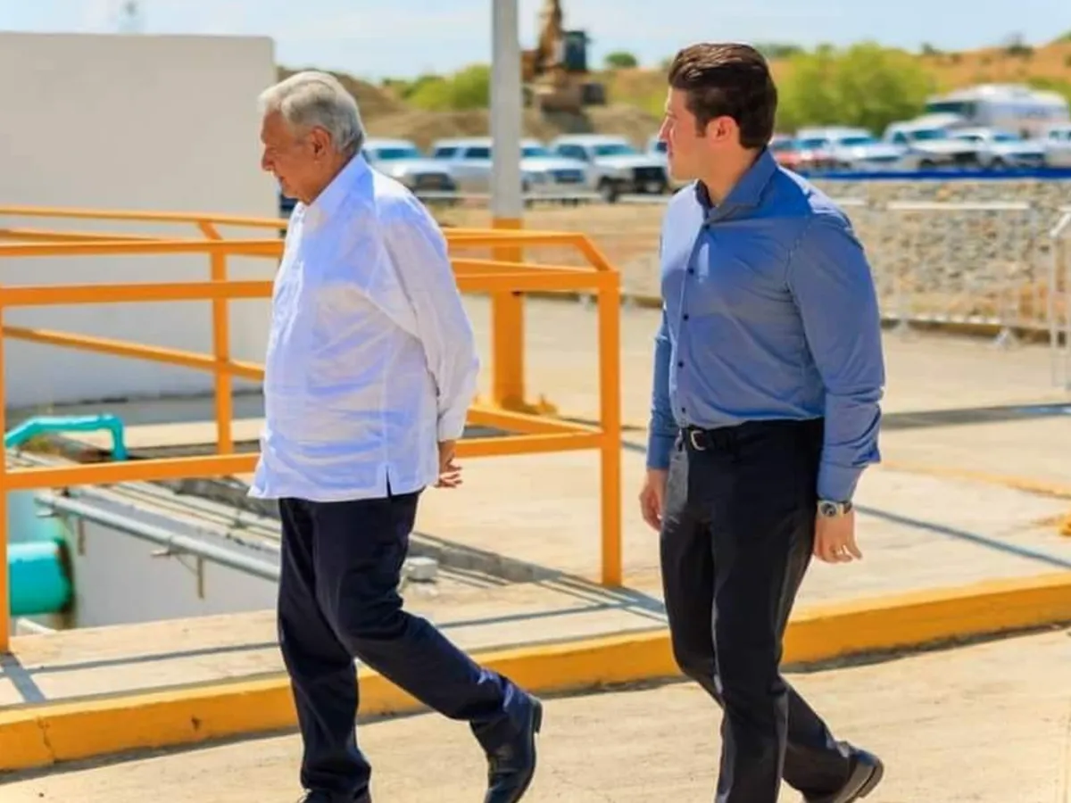Buscando terminar la sequía, AMLO y Samuel García anuncian la construcción de un acueducto para garantizar suministro de agua en Monterrey.