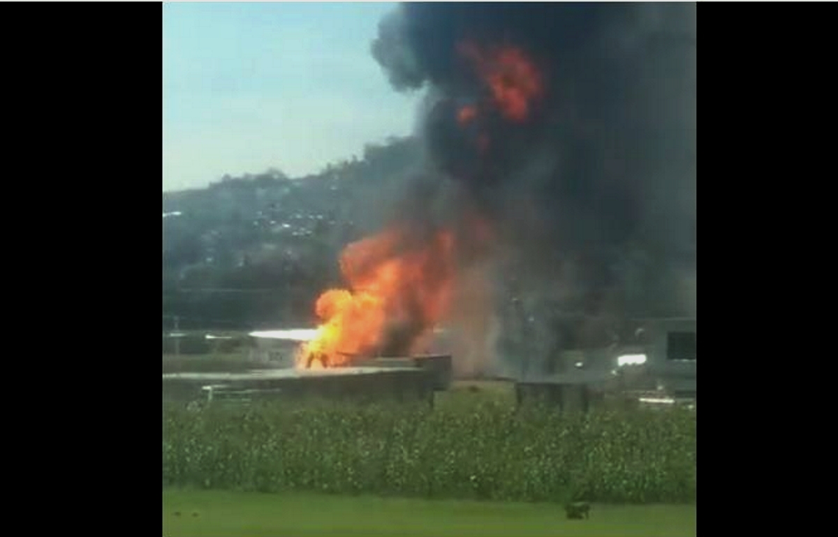 Explota ducto de Pemex en Amozoc