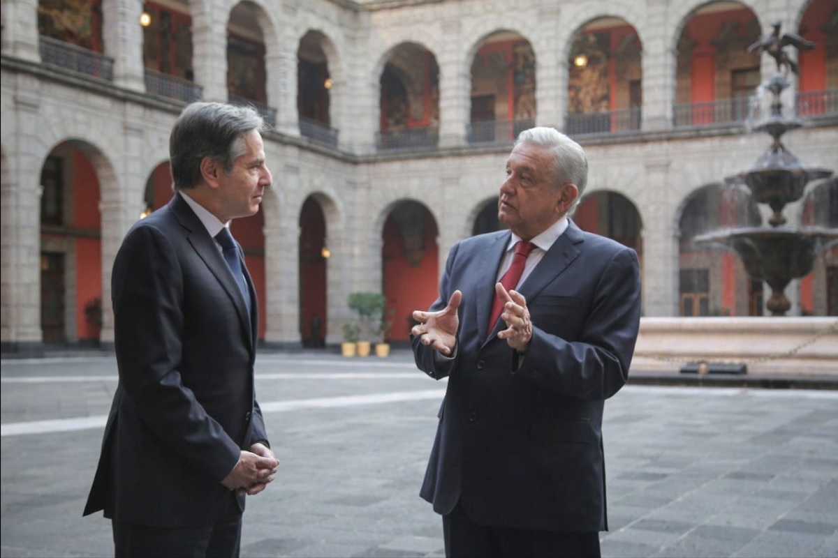 reunión de AMLO con Blinken