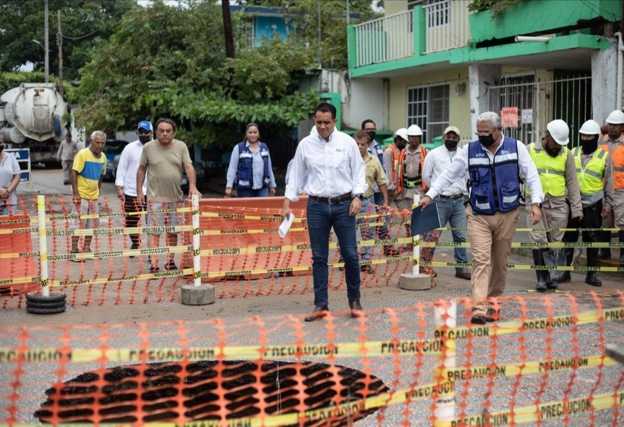 Por la intensa lluvia registrada