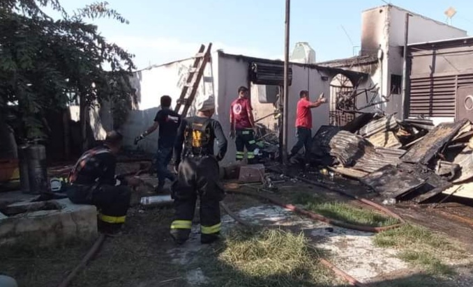 Se incendió el restaurante de mariscos