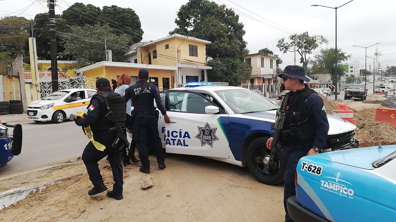 Policías Estatales en la zona sur de Tamaulipas