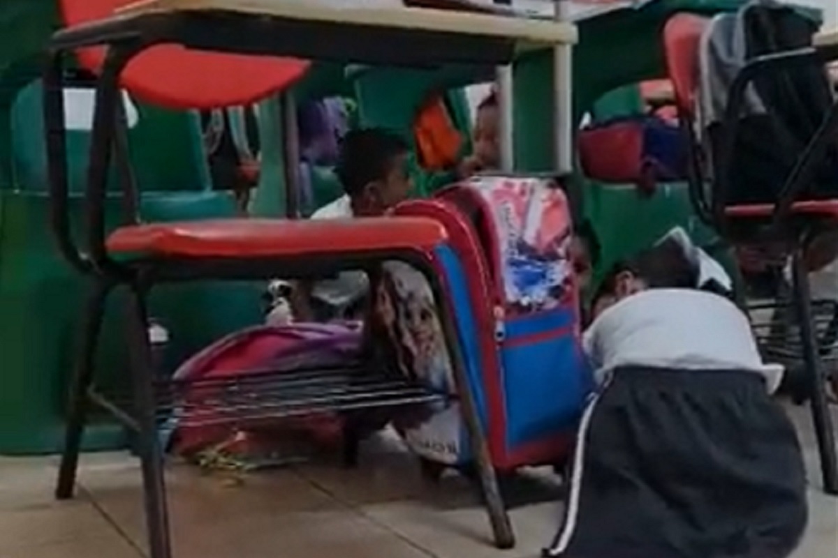 balacera frente a primaria