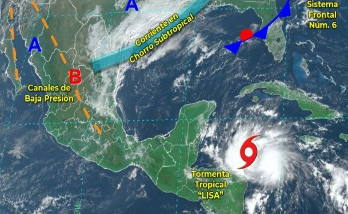 Huracán ‘Lisa’ se degrada a tormenta