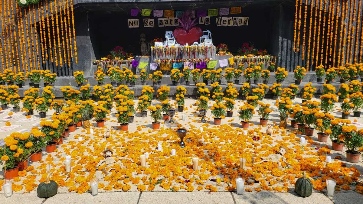 Con el fin de conmemorar sus vidas, diversas asociaciones instalan una megaofrenda en la CDMX que busca exigir justicia hacia periodistas.