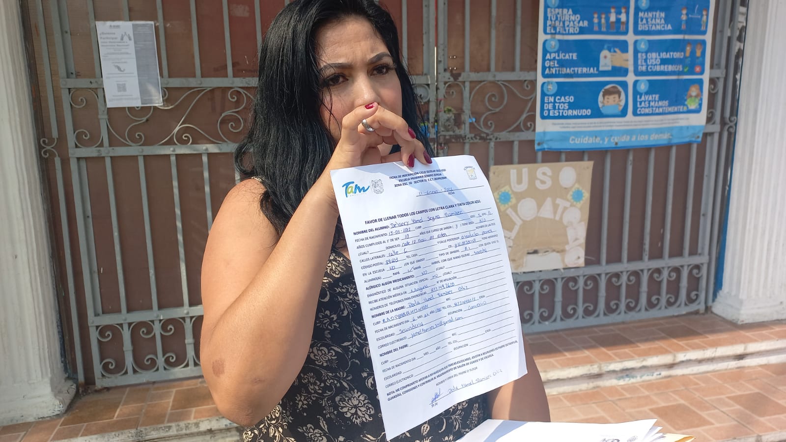 madre de familia denunció