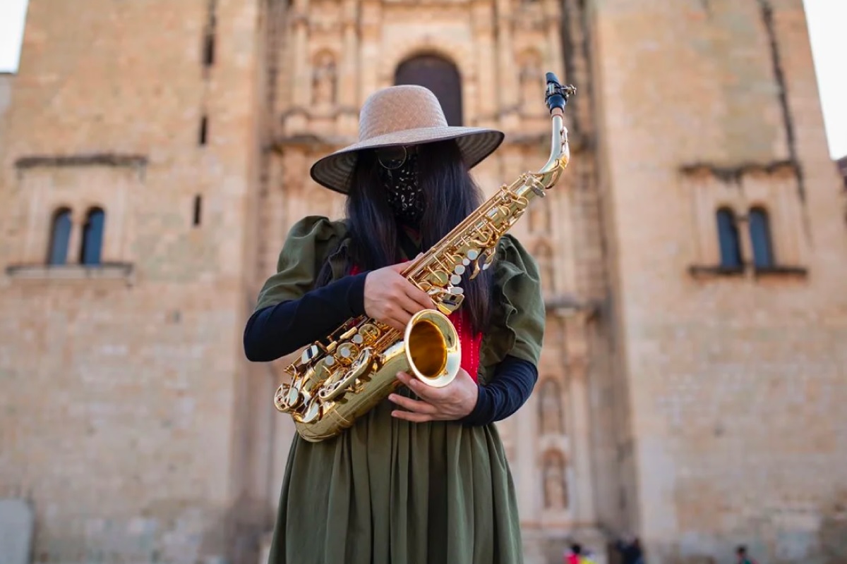 saxofonista de Oaxaca