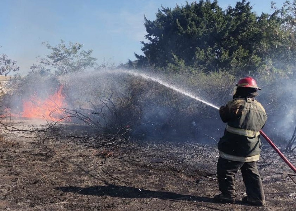 Incendio de zacatal de Altamira