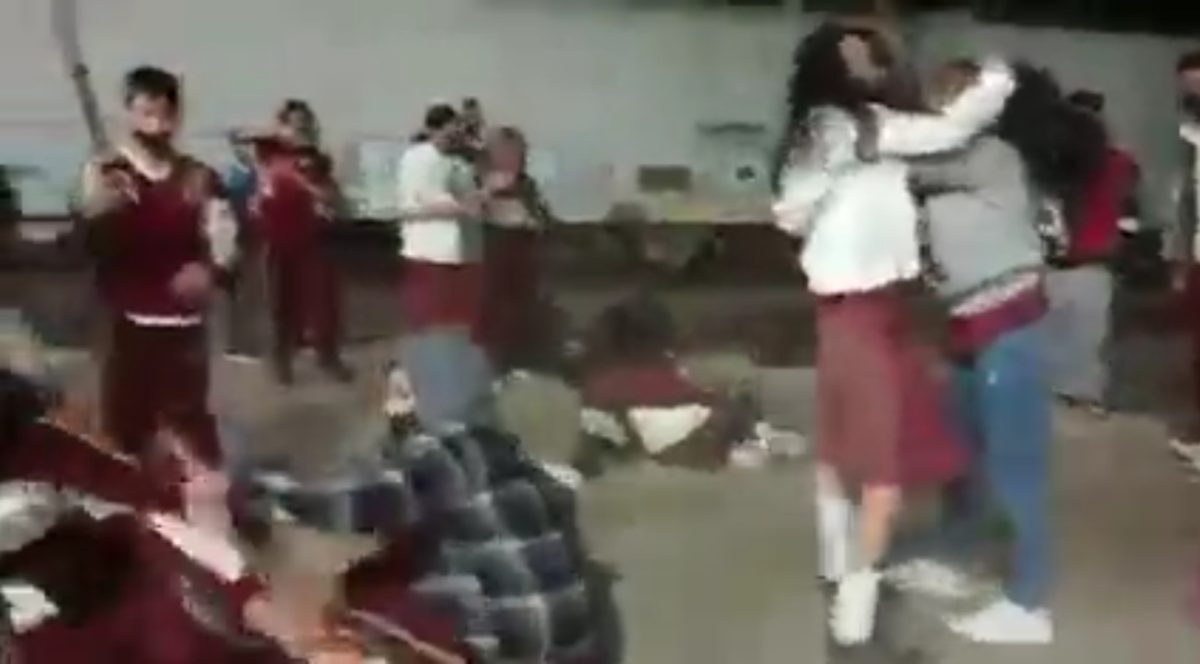 pelea campal entre alumnas