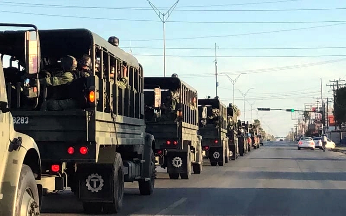 Llegan soldados a blindar Matamoros