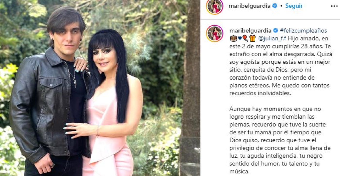 Maribel Guardia dedica emotivo