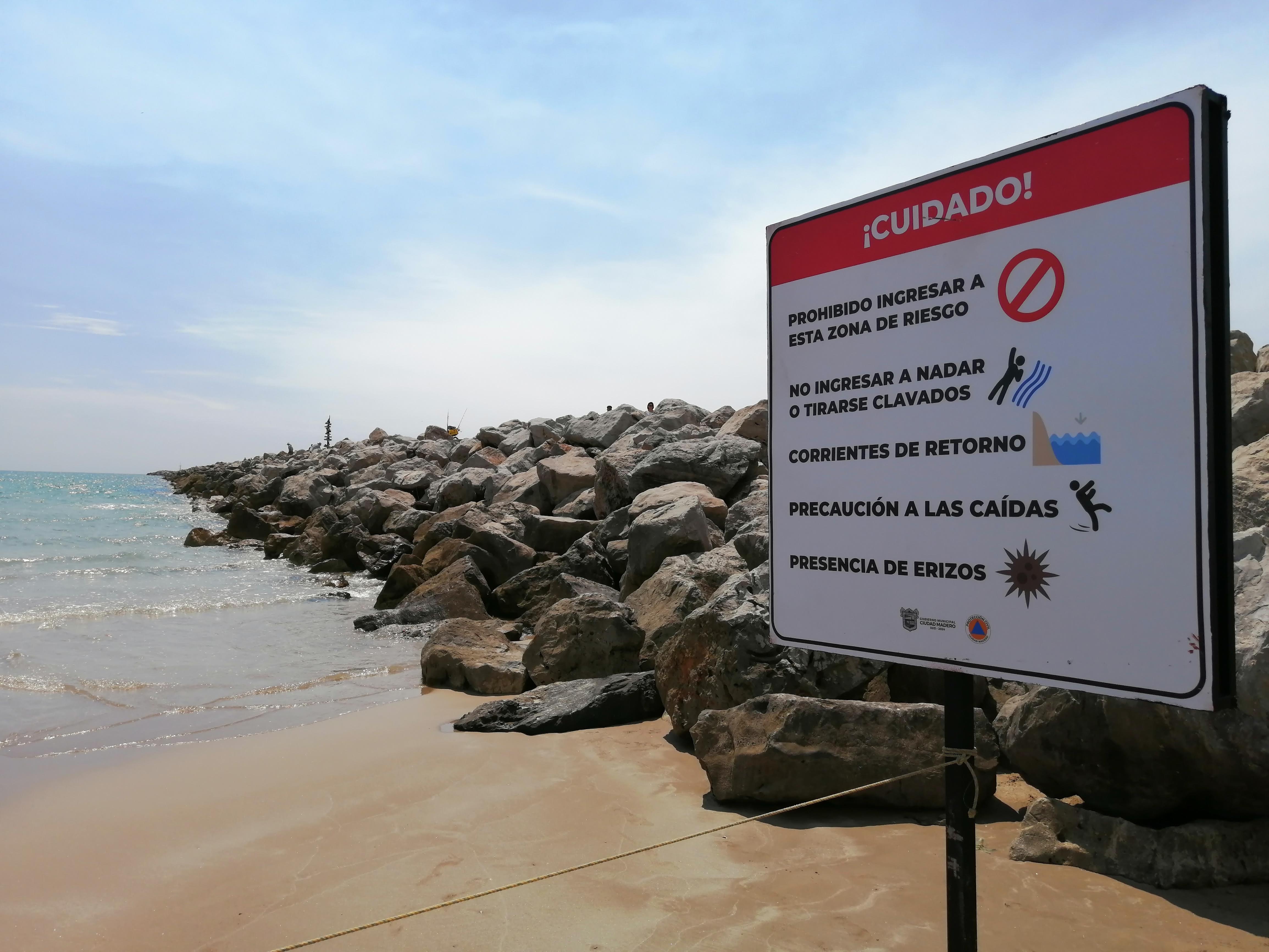 Accidentes en escolleras de Miramar