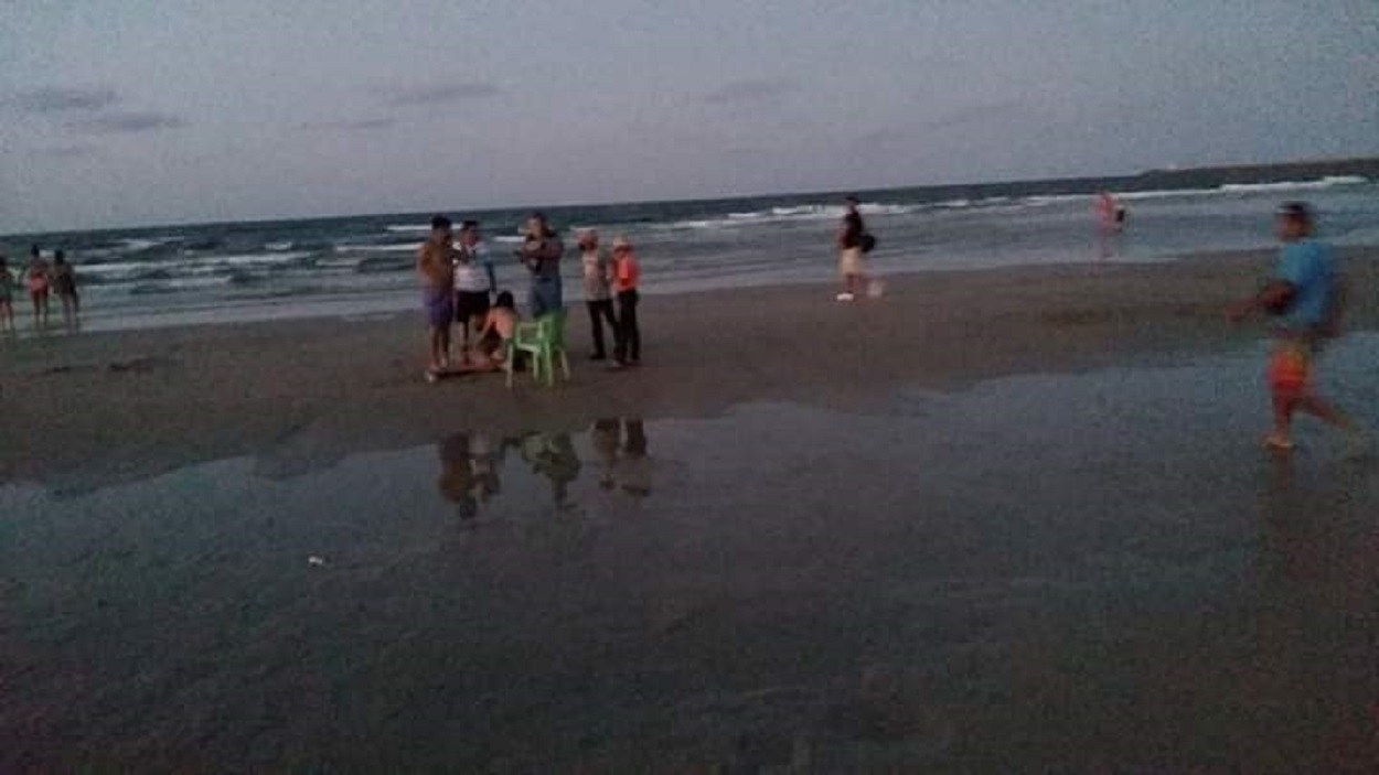 Otro rescate en playa Miramar