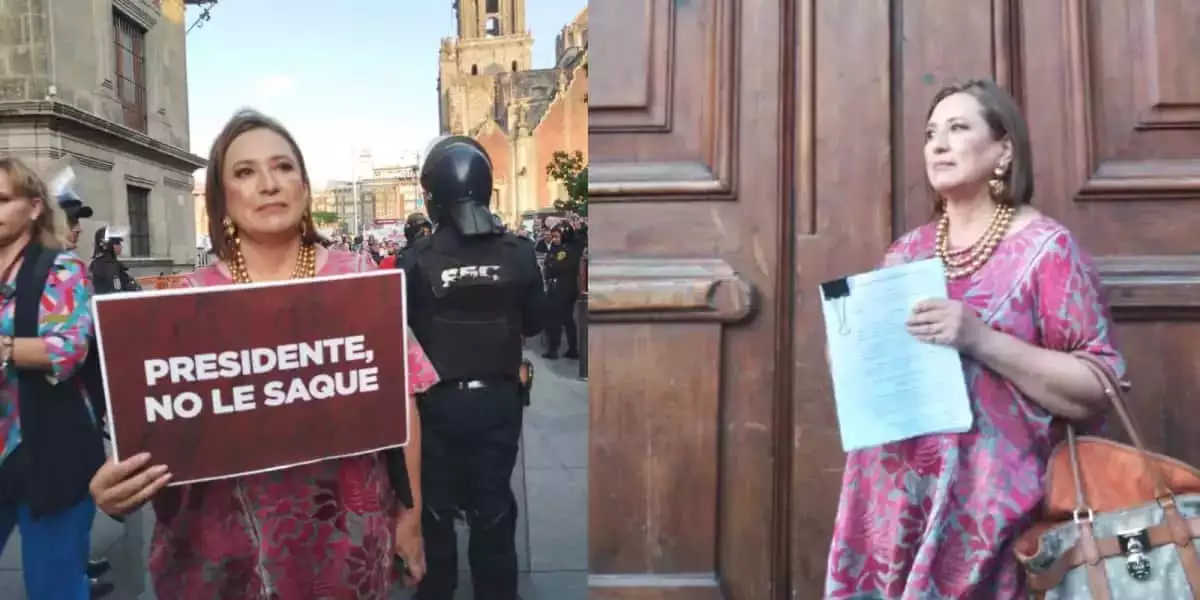 Impiden acceso a Xóchitl Gálvez a la mañanera de AMLO, pese a orden de juez. "Me tuvo miedo", expresó la senadora del PAN.