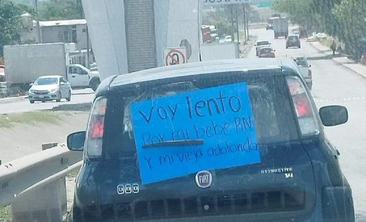 Nuevo papá saca sonrisas