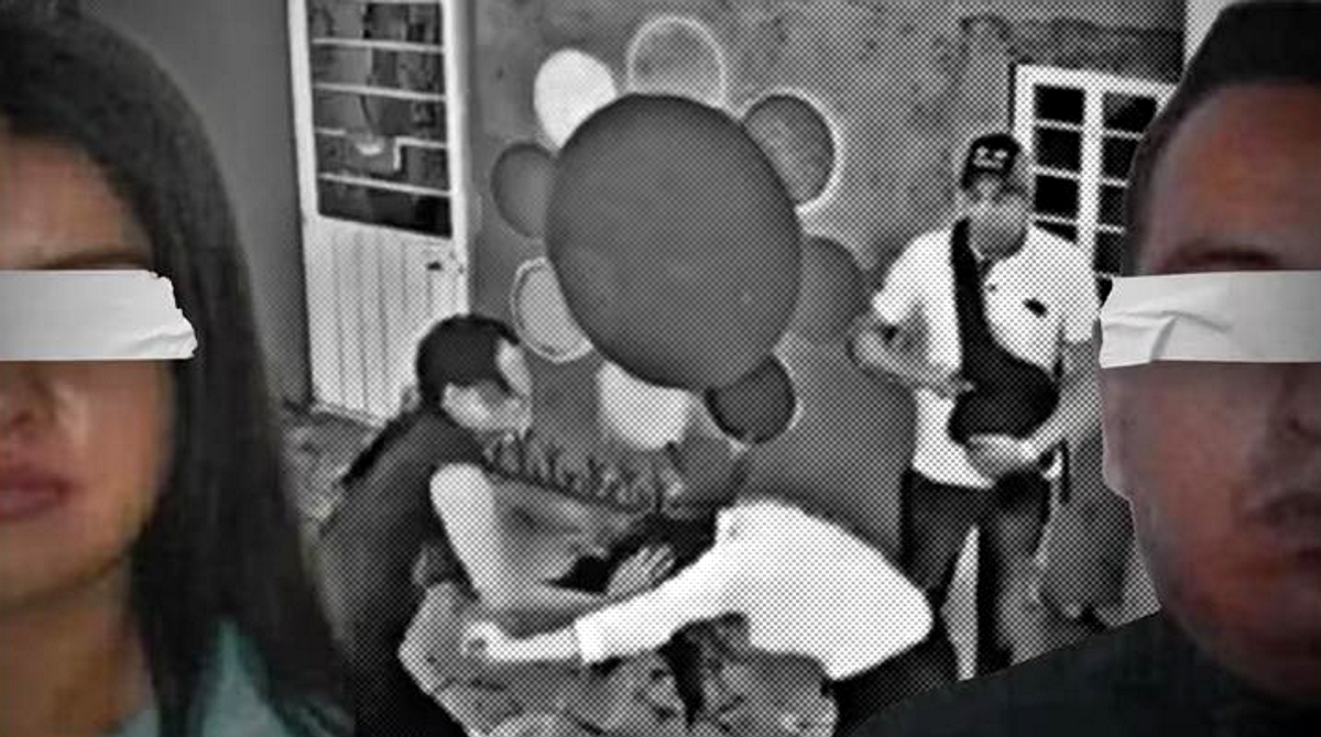 hijo de la pareja que agredió a maestra