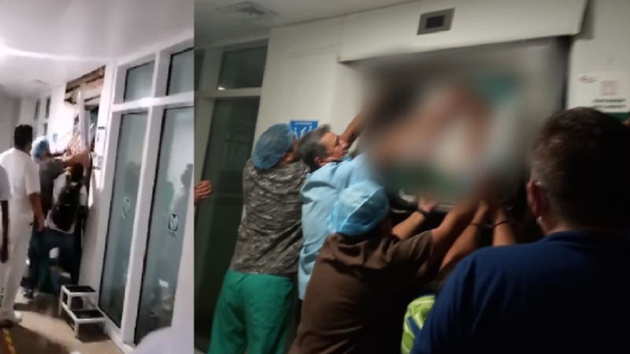 Muere niña prensada por elevador